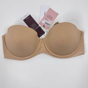 Calvin Klein Nude Strapless Bra 34C Light Defect